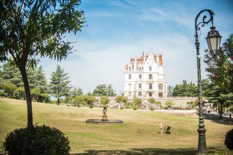 Château de Valmy and its gardens, in the foothills of the Albères in Argelès-sur-Mer
