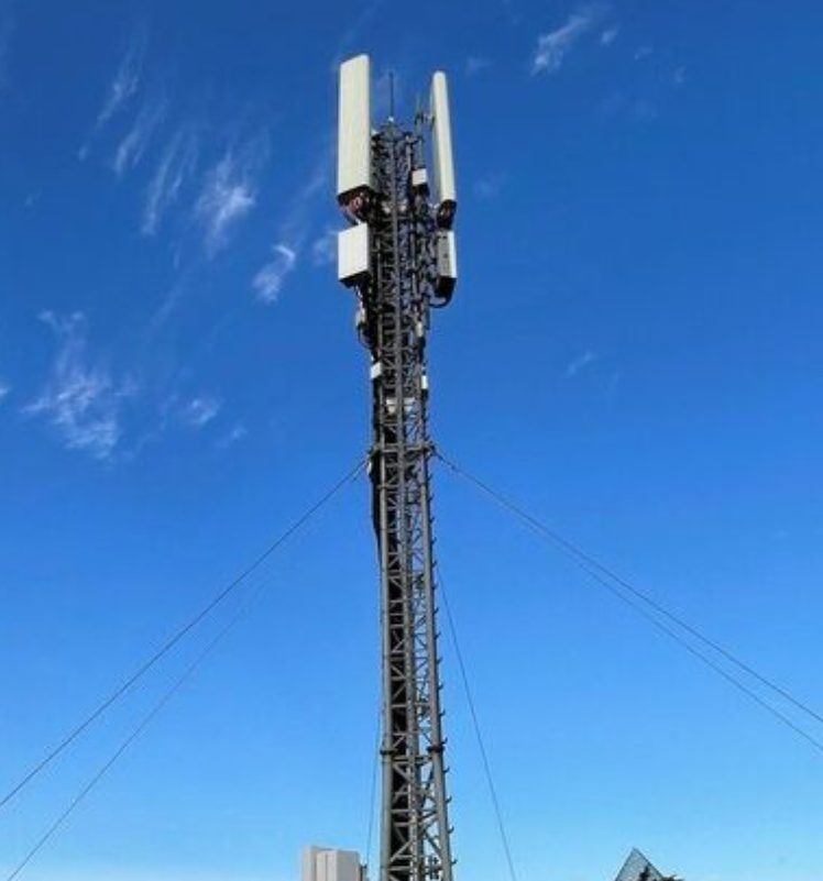Network antenna providing the campsite's Wi-Fi