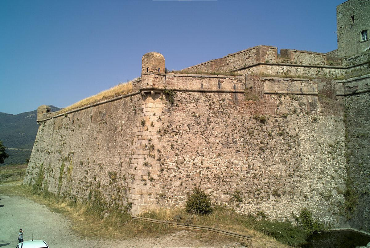 Ramparts of the Fort de Bellegarde, above Le Perthus