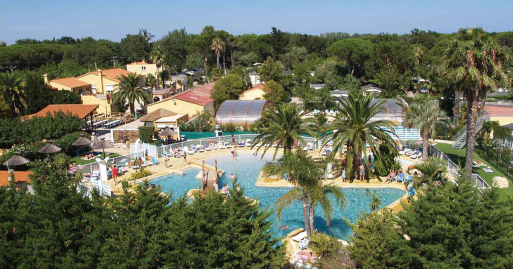 La piscine extérieure à Argelès sur mer